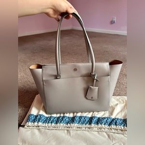 Tory Burch Tote Large Grey/Lavender Brand New